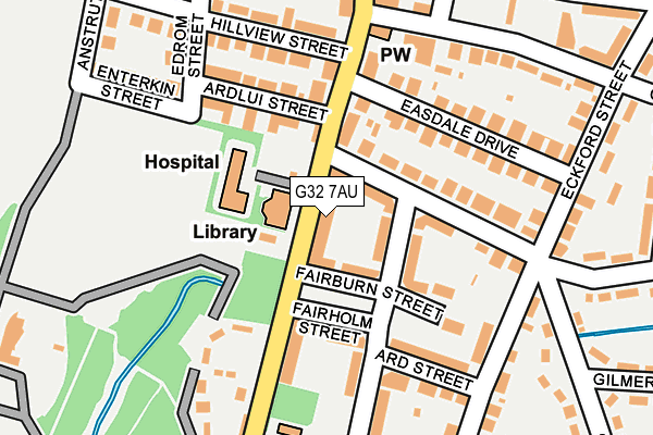 G32 7AU map - OS OpenMap – Local (Ordnance Survey) G32 7AU map - OS OpenMap – Local (Ordnance Survey)