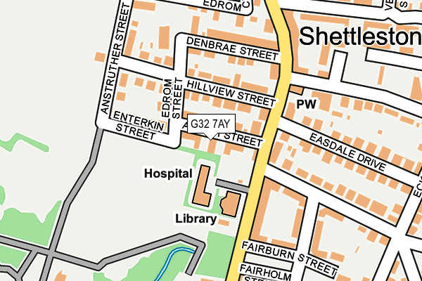 G32 7AY map - OS OpenMap – Local (Ordnance Survey) G32 7AY map - OS OpenMap – Local (Ordnance Survey)