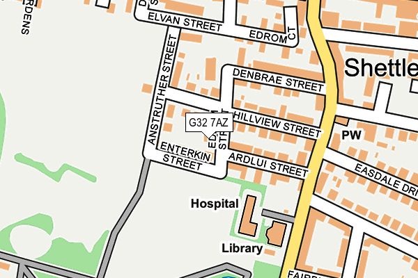 G32 7AZ map - OS OpenMap – Local (Ordnance Survey) G32 7AZ map - OS OpenMap – Local (Ordnance Survey)