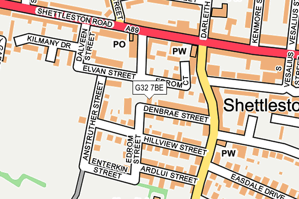 G32 7BE map - OS OpenMap – Local (Ordnance Survey) G32 7BE map - OS OpenMap – Local (Ordnance Survey)
