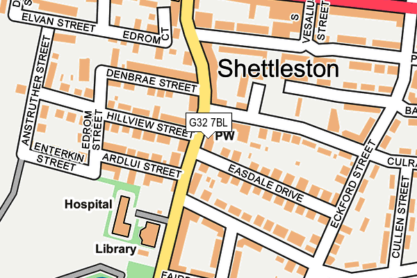G32 7BL map - OS OpenMap – Local (Ordnance Survey) G32 7BL map - OS OpenMap – Local (Ordnance Survey)