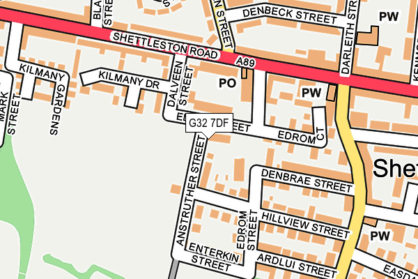 G32 7DF map - OS OpenMap – Local (Ordnance Survey) G32 7DF map - OS OpenMap – Local (Ordnance Survey)