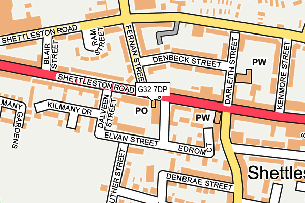 G32 7DP map - OS OpenMap – Local (Ordnance Survey) G32 7DP map - OS OpenMap – Local (Ordnance Survey)