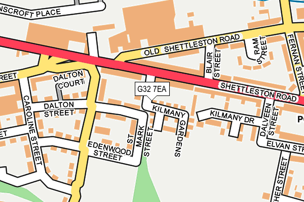 G32 7EA map - OS OpenMap – Local (Ordnance Survey) G32 7EA map - OS OpenMap – Local (Ordnance Survey)