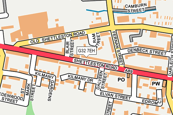 G32 7EH map - OS OpenMap – Local (Ordnance Survey) G32 7EH map - OS OpenMap – Local (Ordnance Survey)