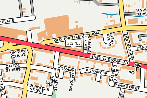 G32 7EL map - OS OpenMap – Local (Ordnance Survey) G32 7EL map - OS OpenMap – Local (Ordnance Survey)