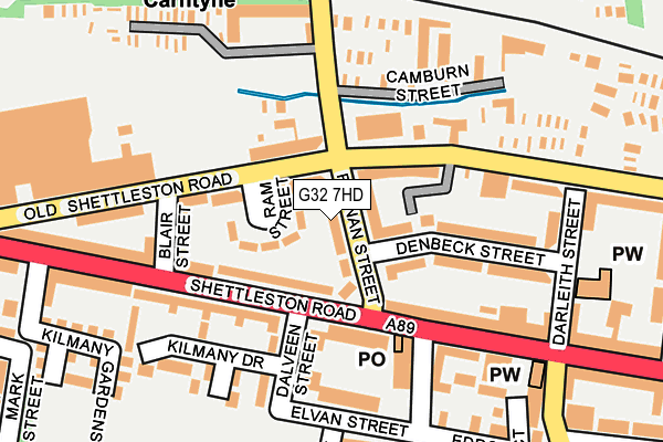 G32 7HD map - OS OpenMap – Local (Ordnance Survey) G32 7HD map - OS OpenMap – Local (Ordnance Survey)