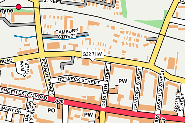 G32 7HW map - OS OpenMap – Local (Ordnance Survey) G32 7HW map - OS OpenMap – Local (Ordnance Survey)