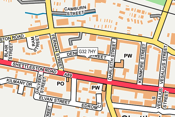G32 7HY map - OS OpenMap – Local (Ordnance Survey) G32 7HY map - OS OpenMap – Local (Ordnance Survey)
