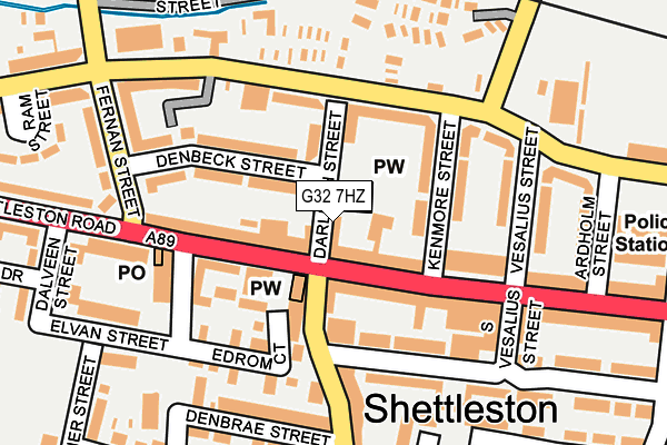 G32 7HZ map - OS OpenMap – Local (Ordnance Survey) G32 7HZ map - OS OpenMap – Local (Ordnance Survey)