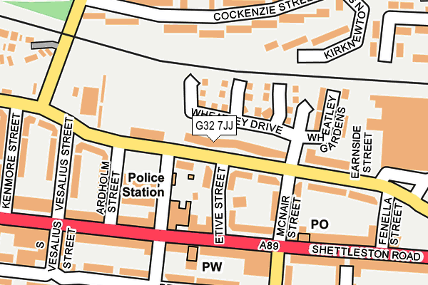 G32 7JJ map - OS OpenMap – Local (Ordnance Survey) G32 7JJ map - OS OpenMap – Local (Ordnance Survey)
