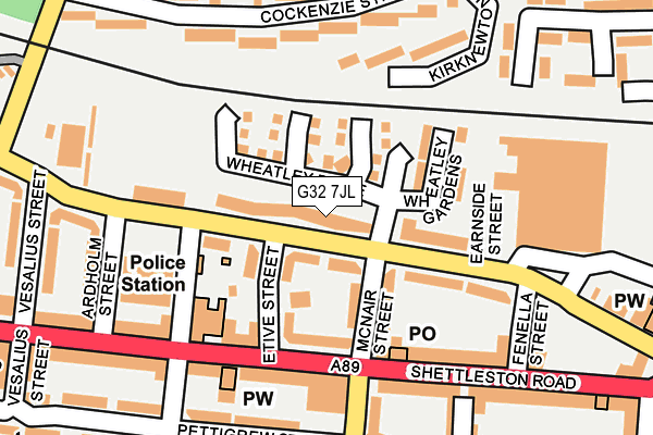 G32 7JL map - OS OpenMap – Local (Ordnance Survey) G32 7JL map - OS OpenMap – Local (Ordnance Survey)