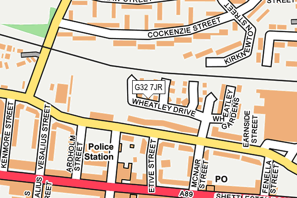 G32 7JR map - OS OpenMap – Local (Ordnance Survey) G32 7JR map - OS OpenMap – Local (Ordnance Survey)