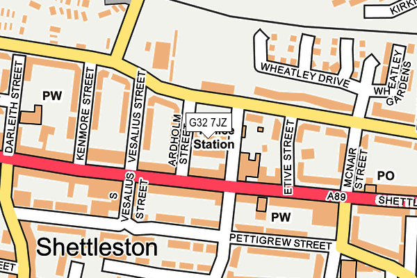 G32 7JZ map - OS OpenMap – Local (Ordnance Survey) G32 7JZ map - OS OpenMap – Local (Ordnance Survey)