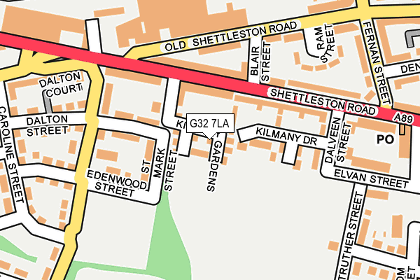 G32 7LA map - OS OpenMap – Local (Ordnance Survey) G32 7LA map - OS OpenMap – Local (Ordnance Survey)