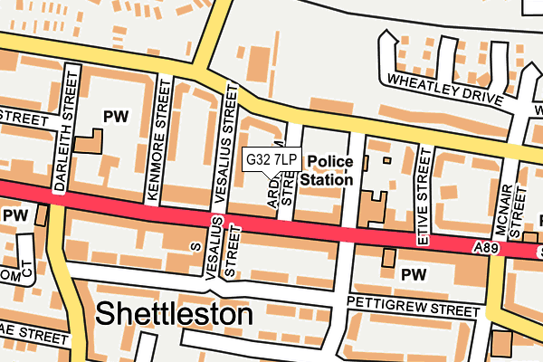 G32 7LP map - OS OpenMap – Local (Ordnance Survey)