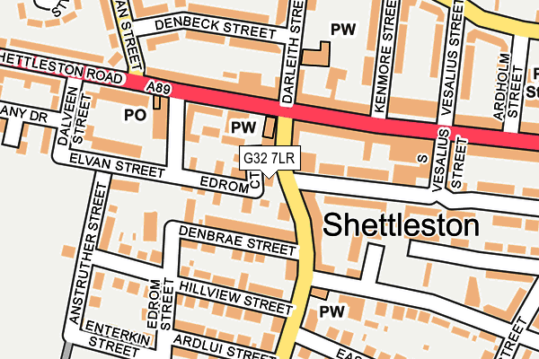 G32 7LR map - OS OpenMap – Local (Ordnance Survey) G32 7LR map - OS OpenMap – Local (Ordnance Survey)