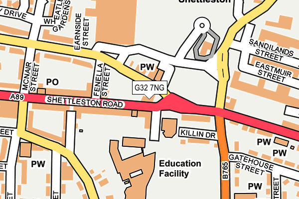 G32 7NG map - OS OpenMap – Local (Ordnance Survey) G32 7NG map - OS OpenMap – Local (Ordnance Survey)