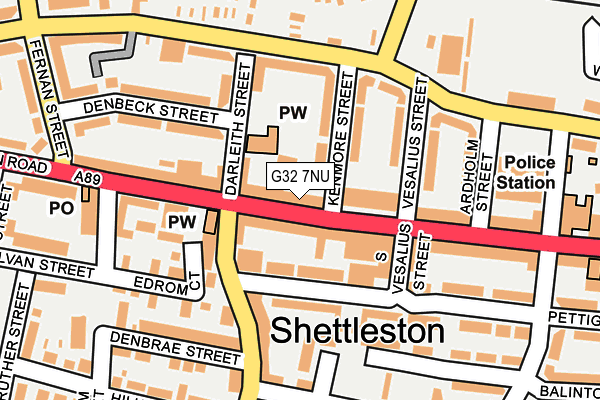 G32 7NU map - OS OpenMap – Local (Ordnance Survey) G32 7NU map - OS OpenMap – Local (Ordnance Survey)