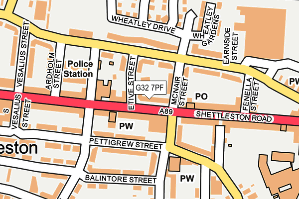 G32 7PF map - OS OpenMap – Local (Ordnance Survey) G32 7PF map - OS OpenMap – Local (Ordnance Survey)