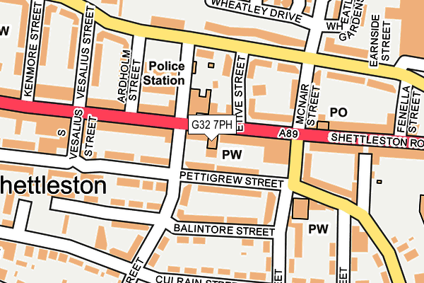 G32 7PH map - OS OpenMap – Local (Ordnance Survey) G32 7PH map - OS OpenMap – Local (Ordnance Survey)