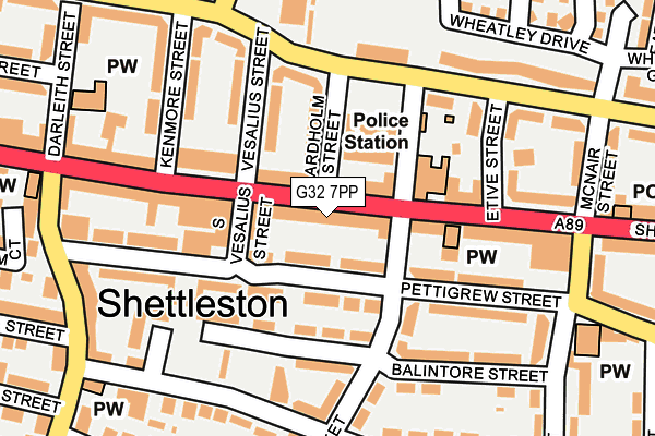 G32 7PP map - OS OpenMap – Local (Ordnance Survey) G32 7PP map - OS OpenMap – Local (Ordnance Survey)