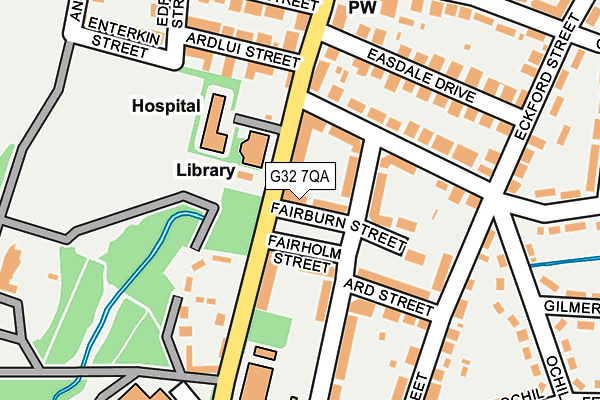 G32 7QA map - OS OpenMap – Local (Ordnance Survey) G32 7QA map - OS OpenMap – Local (Ordnance Survey)