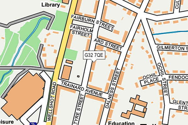 G32 7QE map - OS OpenMap – Local (Ordnance Survey) G32 7QE map - OS OpenMap – Local (Ordnance Survey)