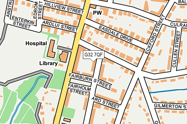 G32 7QF map - OS OpenMap – Local (Ordnance Survey) G32 7QF map - OS OpenMap – Local (Ordnance Survey)