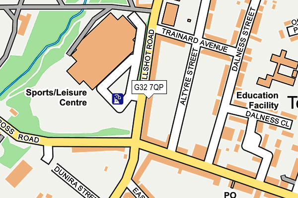 G32 7QP map - OS OpenMap – Local (Ordnance Survey) G32 7QP map - OS OpenMap – Local (Ordnance Survey)