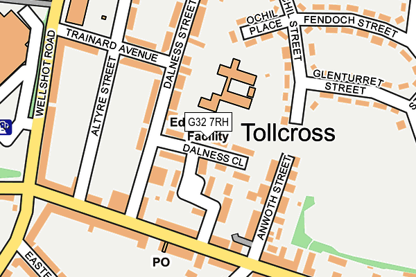 G32 7RH map - OS OpenMap – Local (Ordnance Survey) G32 7RH map - OS OpenMap – Local (Ordnance Survey)