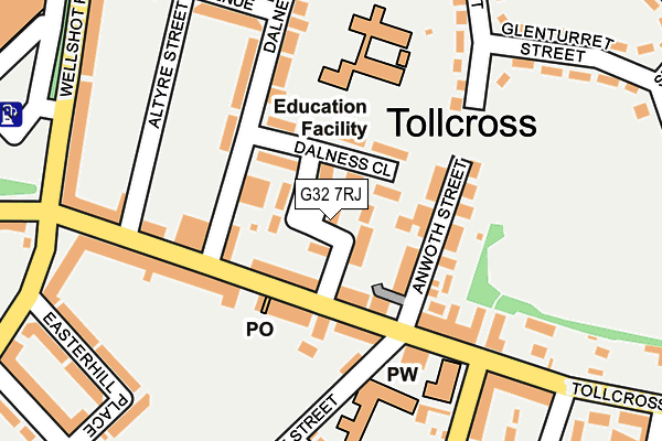 G32 7RJ map - OS OpenMap – Local (Ordnance Survey) G32 7RJ map - OS OpenMap – Local (Ordnance Survey)