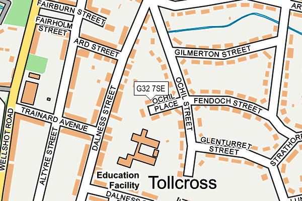 G32 7SE map - OS OpenMap – Local (Ordnance Survey) G32 7SE map - OS OpenMap – Local (Ordnance Survey)