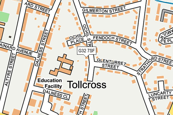 G32 7SF map - OS OpenMap – Local (Ordnance Survey) G32 7SF map - OS OpenMap – Local (Ordnance Survey)