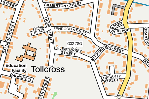 G32 7SG map - OS OpenMap – Local (Ordnance Survey) G32 7SG map - OS OpenMap – Local (Ordnance Survey)