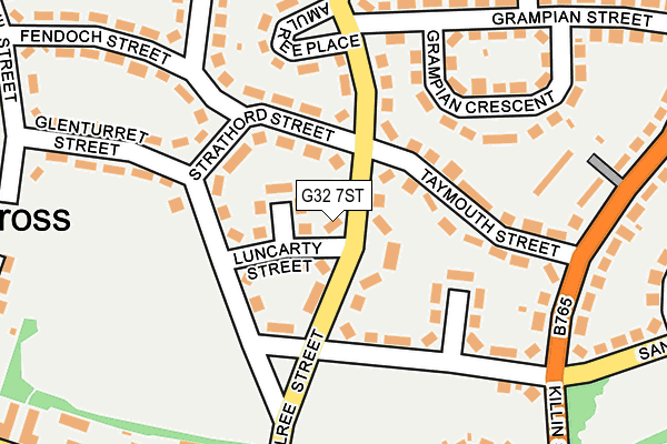 G32 7ST map - OS OpenMap – Local (Ordnance Survey) G32 7ST map - OS OpenMap – Local (Ordnance Survey)