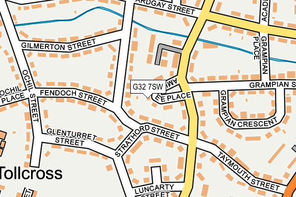 G32 7SW map - OS OpenMap – Local (Ordnance Survey) G32 7SW map - OS OpenMap – Local (Ordnance Survey)