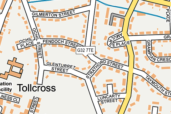 G32 7TE map - OS OpenMap – Local (Ordnance Survey) G32 7TE map - OS OpenMap – Local (Ordnance Survey)