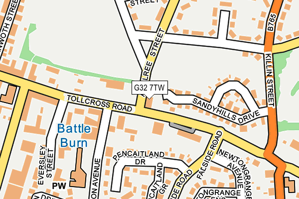 G32 7TW map - OS OpenMap – Local (Ordnance Survey) G32 7TW map - OS OpenMap – Local (Ordnance Survey)