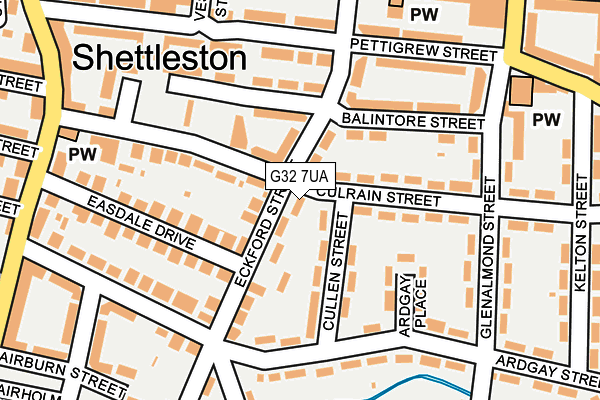 G32 7UA map - OS OpenMap – Local (Ordnance Survey) G32 7UA map - OS OpenMap – Local (Ordnance Survey)