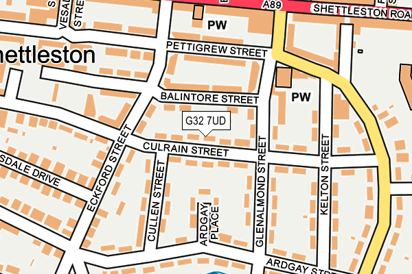G32 7UD map - OS OpenMap – Local (Ordnance Survey) G32 7UD map - OS OpenMap – Local (Ordnance Survey)
