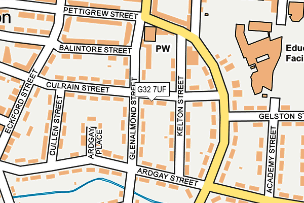 G32 7UF map - OS OpenMap – Local (Ordnance Survey) G32 7UF map - OS OpenMap – Local (Ordnance Survey)