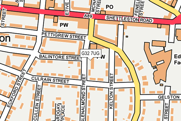 G32 7UG map - OS OpenMap – Local (Ordnance Survey) G32 7UG map - OS OpenMap – Local (Ordnance Survey)