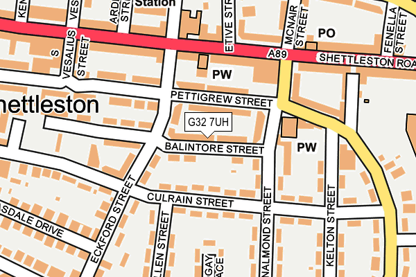 G32 7UH map - OS OpenMap – Local (Ordnance Survey) G32 7UH map - OS OpenMap – Local (Ordnance Survey)