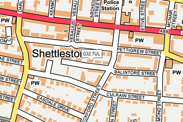 G32 7UL map - OS OpenMap – Local (Ordnance Survey) G32 7UL map - OS OpenMap – Local (Ordnance Survey)
