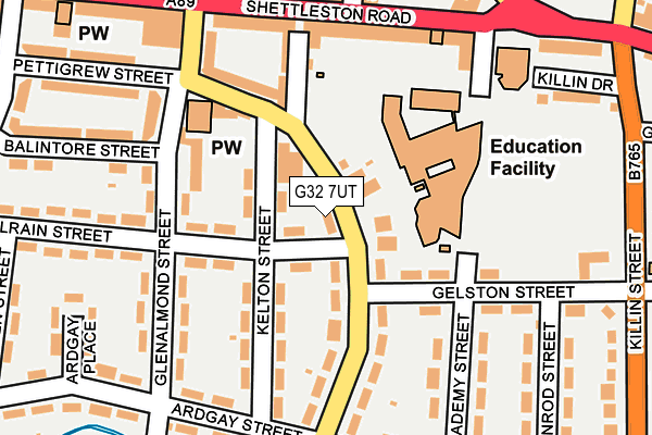 G32 7UT map - OS OpenMap – Local (Ordnance Survey) G32 7UT map - OS OpenMap – Local (Ordnance Survey)