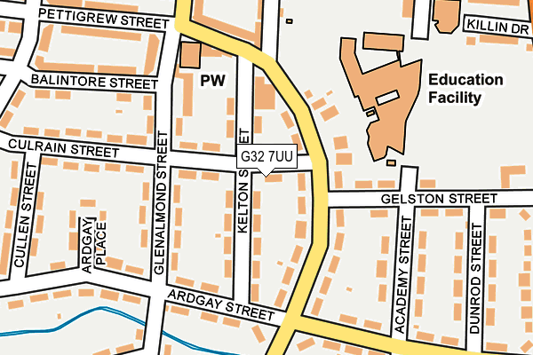 G32 7UU map - OS OpenMap – Local (Ordnance Survey) G32 7UU map - OS OpenMap – Local (Ordnance Survey)