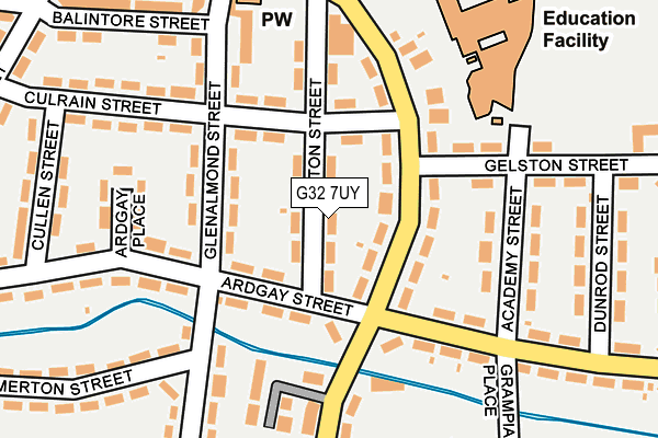 G32 7UY map - OS OpenMap – Local (Ordnance Survey) G32 7UY map - OS OpenMap – Local (Ordnance Survey)