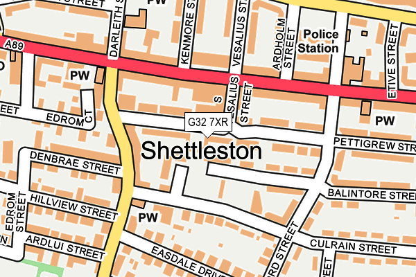 G32 7XR map - OS OpenMap – Local (Ordnance Survey) G32 7XR map - OS OpenMap – Local (Ordnance Survey)