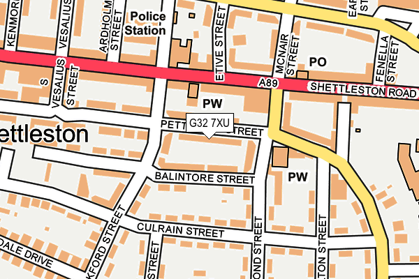 G32 7XU map - OS OpenMap – Local (Ordnance Survey) G32 7XU map - OS OpenMap – Local (Ordnance Survey)